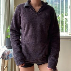 Fuzzy The North Face Quarter-zip